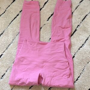 Pink LULU High-Waisted Leggings